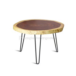 Bàn tròn cafe gỗ me tây tự nhiên 55 – 60cm Bàn tròn cafe gỗ me tây tự nhiên 55 – 60cm