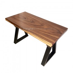 Bàn nhà hàng gỗ me tây 120cmx60cm