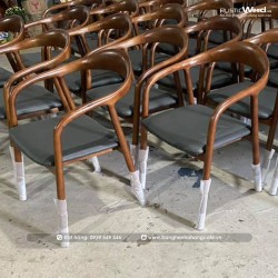 Ghế neva có tay gỗ ASH bọc nệm Ghế neva có tay gỗ ASH bọc nệm