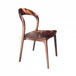 Ghế neva ko tay gỗ ash màu walnut Ghế neva ko tay gỗ ash màu walnut
