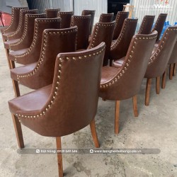 Ghế baker chân cao su tựa bọc si Ghế baker chân cao su tựa bọc si