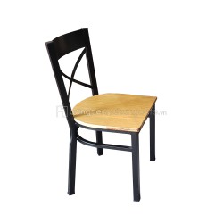 Ghế quán ăn khung sắt mặt gỗ Ghế quán ăn khung sắt mặt gỗ