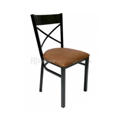 Ghế sắt chữ X mặt nệm cafe – quán ăn